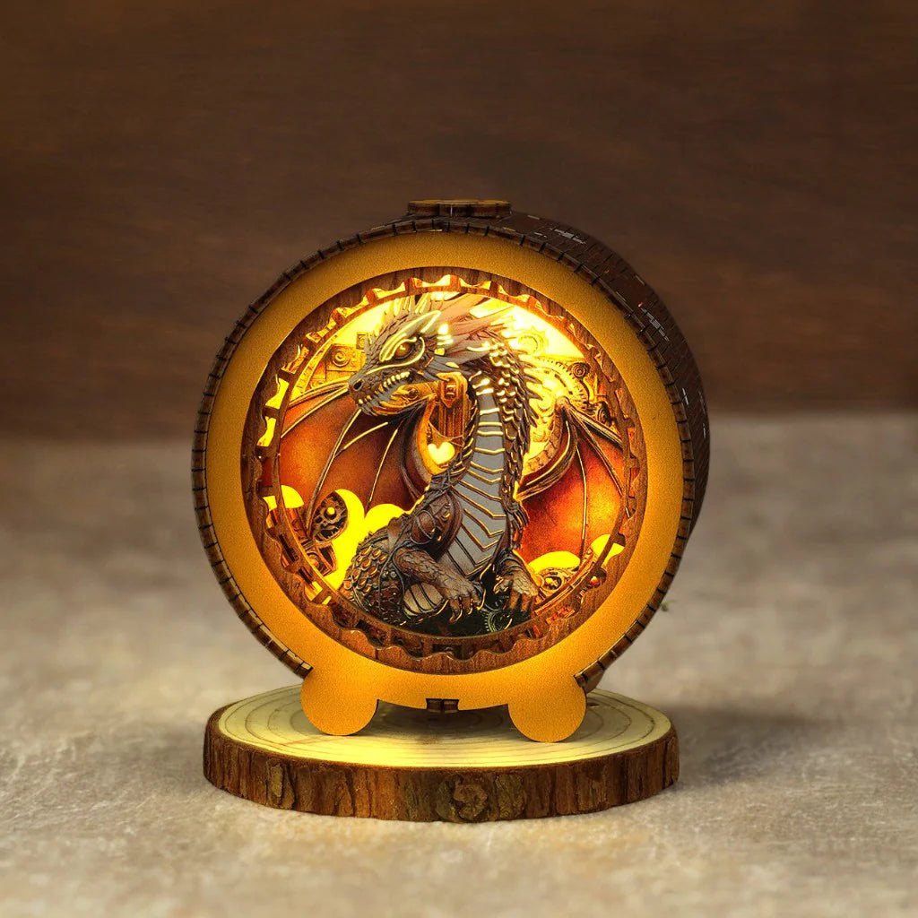 kaayee-night-light-gear-dragon-3d-holzpuzzle-drache-nachtlicht image 2