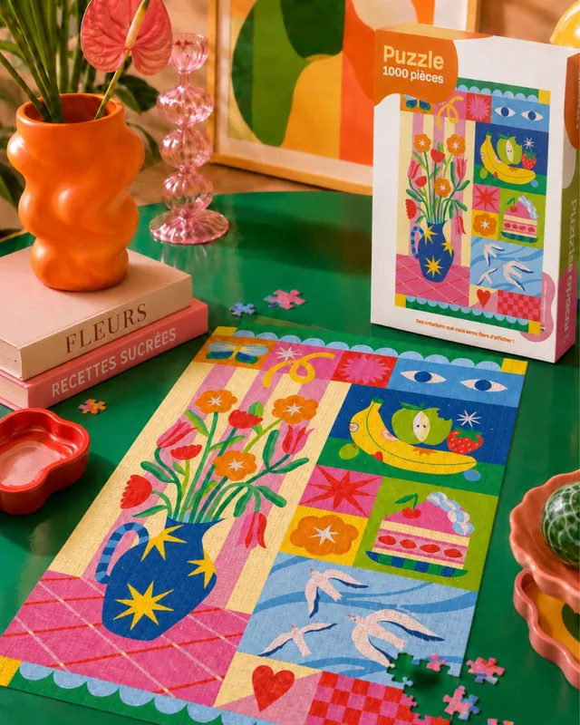 Lundi en Huit Puzzle Limistic 1000 Teile Bunt 69x47,8 cm