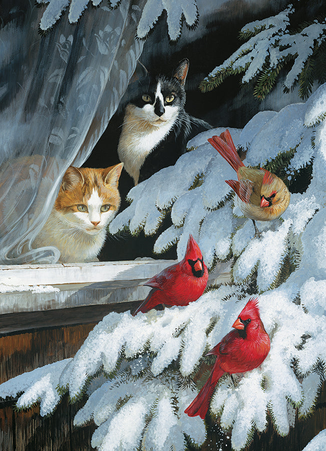 cobble-hill-1000-piece-bird-watchers-puzzle-1000-teile-winter image 2