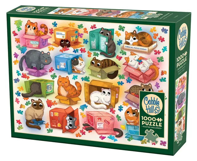 cobble-hill-1000-piece-cats-vs-puzzles-puzzle-1000-teile-katzen image 1