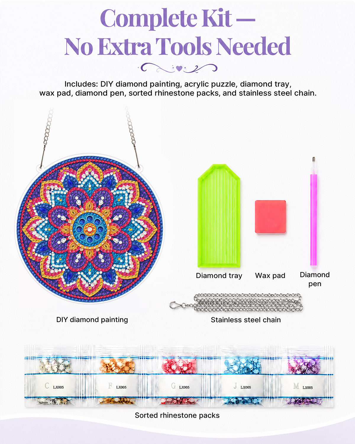 kaayee-suncatcher-puzzle-radiant-mandala-diamond-art-set image 5