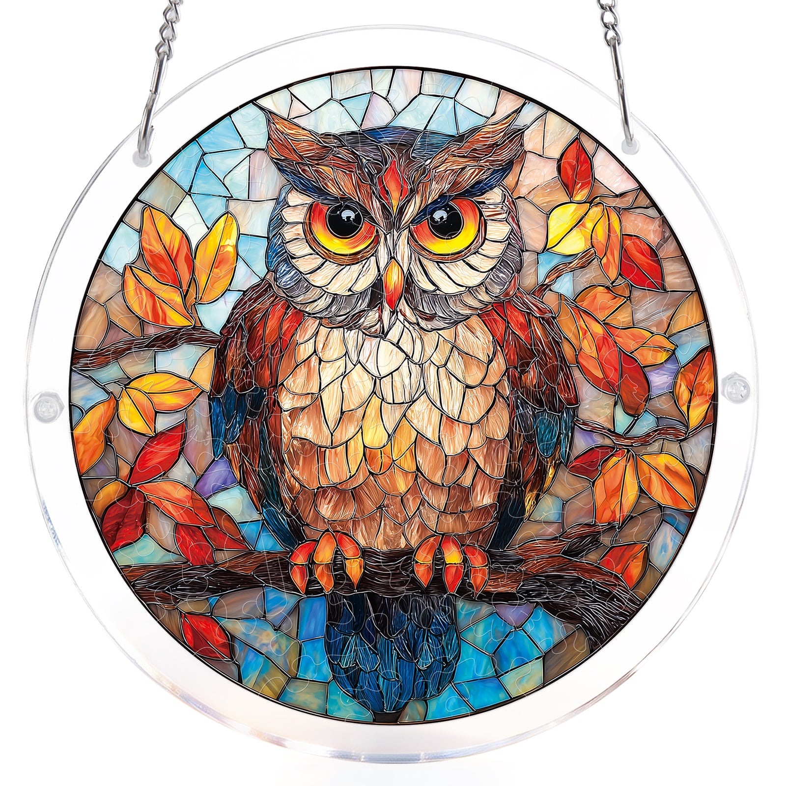 kaayee-autumn-owl-suncatcher-fensterbild-medium-20-8-cm image 7