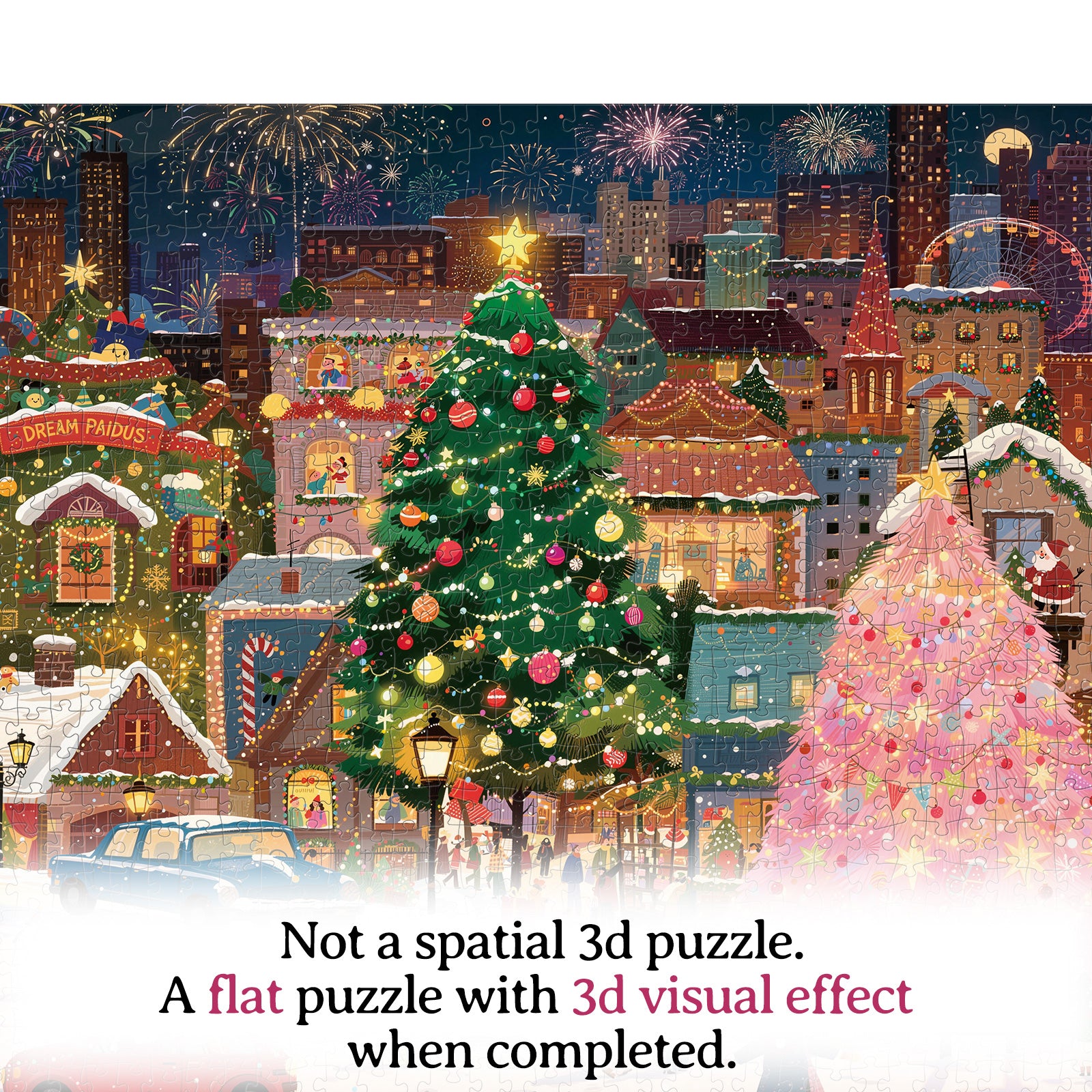kaayee-cardboard-puzzle-snowy-christmas-square-1000-teile-eco image 7