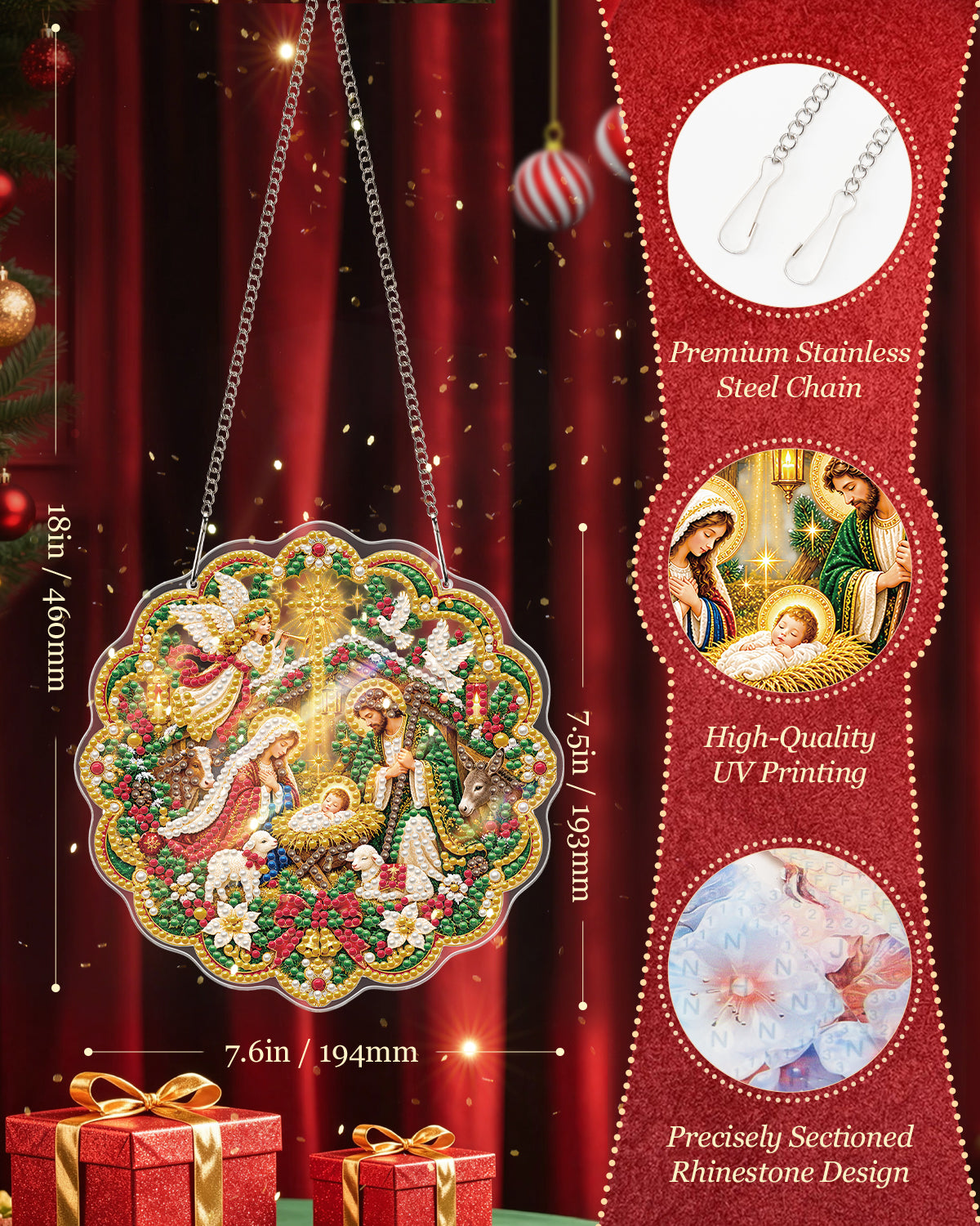 kaayee-suncatcher-puzzle-heilige-nacht-fensterbild-20-cm image 3