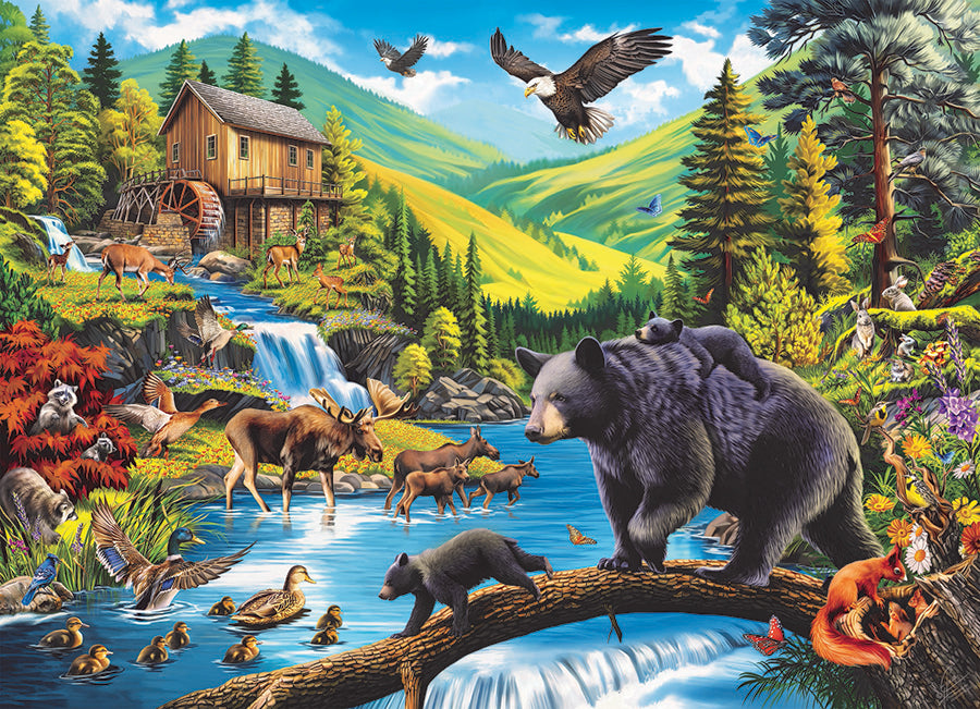 cobble-hill-family-pieces-350-a-family-affair-puzzle-tiere-berge image 2