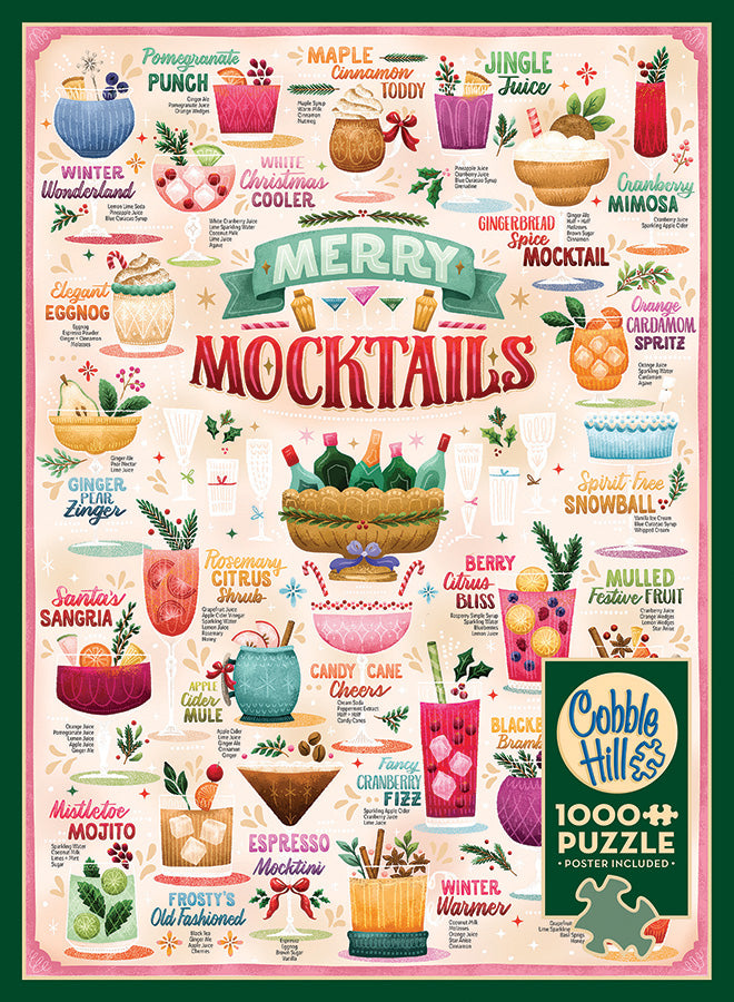 cobble-hill-merry-mocktails-1000-teile-puzzle-collage image 4