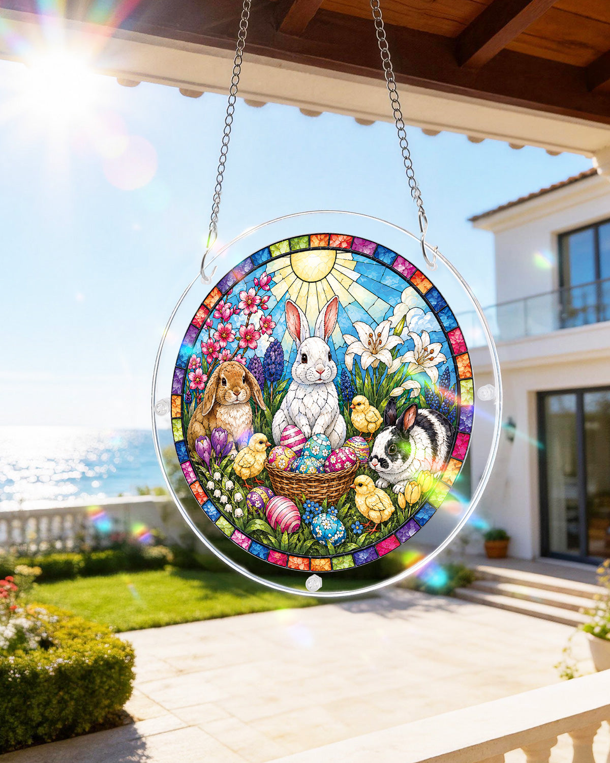 kaayee-suncatcher-spring-bunny-garden-fensterbild-medium image 8