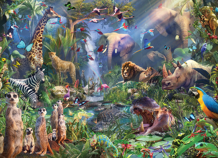 cobble-hill-1000-piece-into-the-jungle-puzzle-1000-teile-tiere image 2