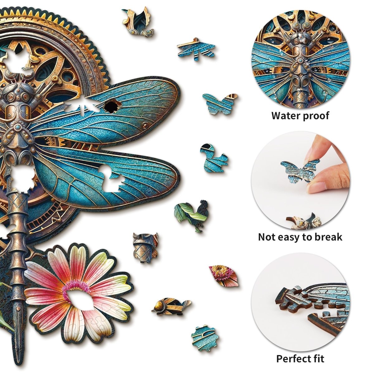 kaayee-wooden-dragonfly-holzpuzzle-medium-retro image 2