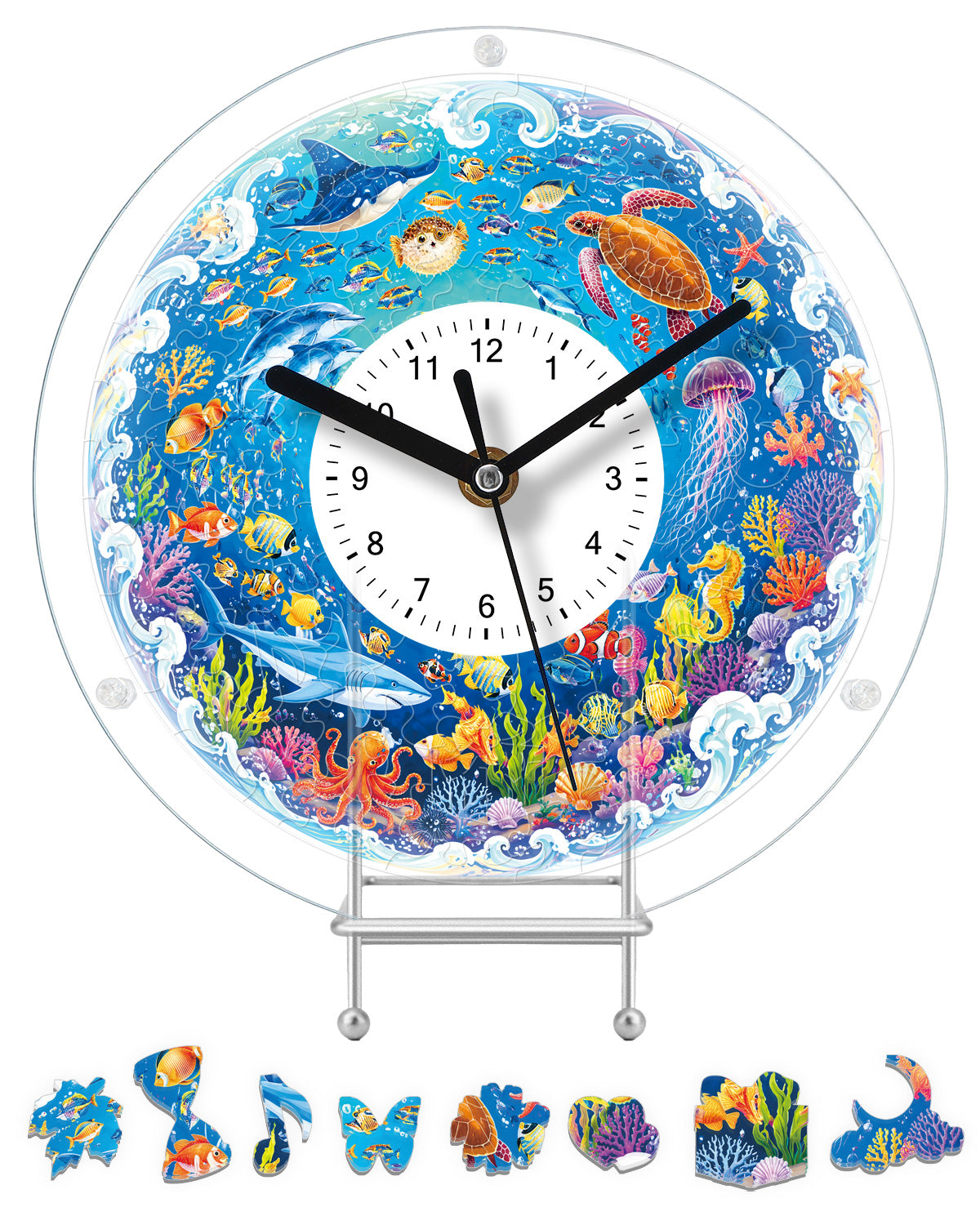 kaayee-clock-kit-undersea-adventure-puzzle-uhr-regular-size-ozean image 1