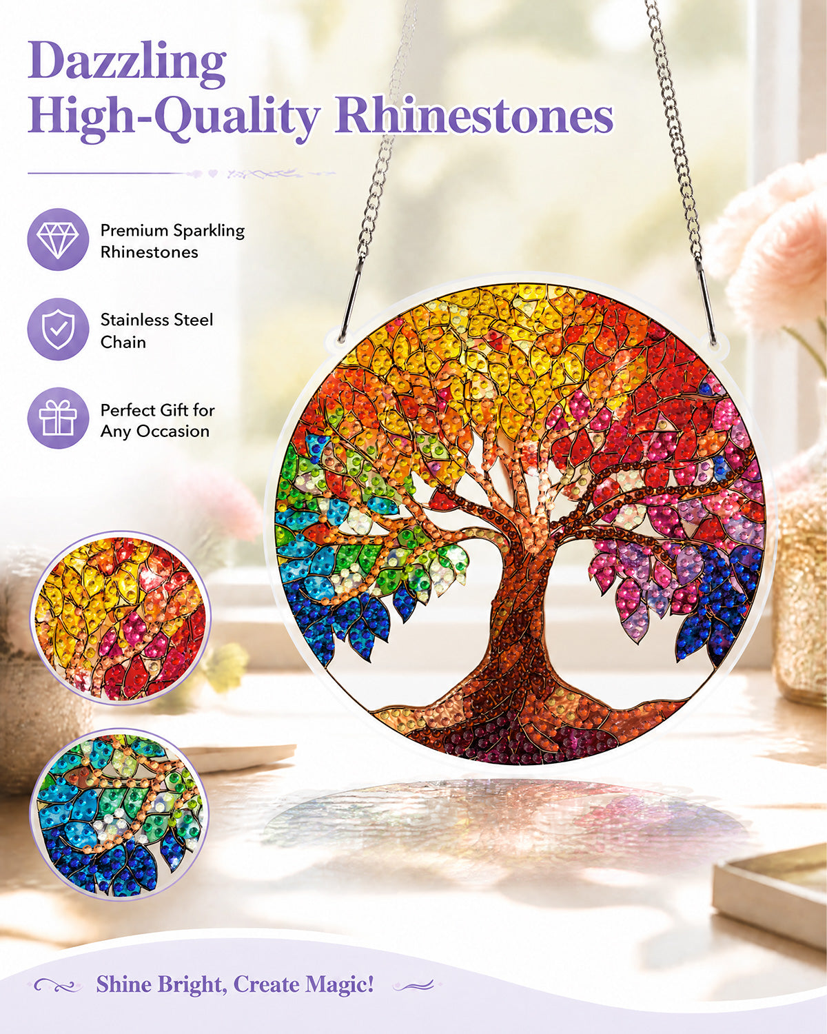 kaayee-suncatcher-puzzle-rainbow-tree-of-life-diy-kit image 4