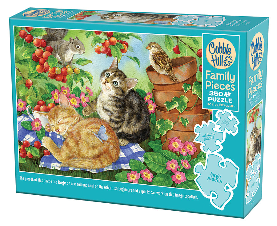 cobble-hill-family-pieces-350-under-the-cherry-tree-puzzle-350-teile image 1