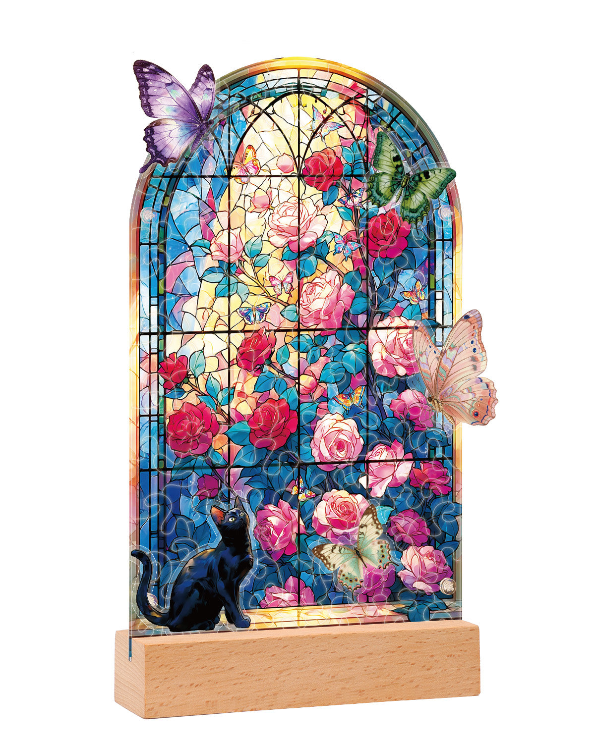 kaayee-night-light-butterfly-garden-acryl-puzzle-lampe image 1