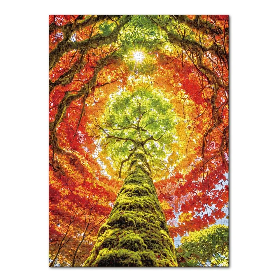 kaayee-cardboard-puzzle-geometric-tree-2-1000-teile-eco image 1