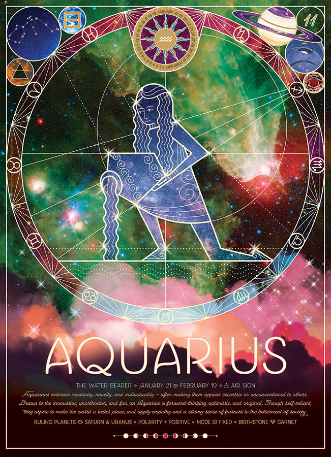 cobble-hill-500-piece-aquarius-puzzle-500-teile-sternzeichen image 2