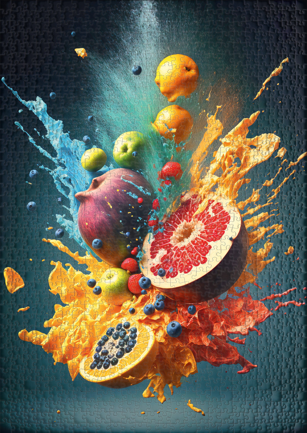 ulmer-puzzleschmiede-fast-fruit-puzzle-1000-teile-obst-bunt image 2