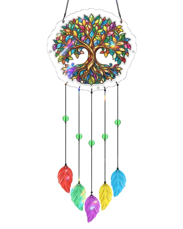 kaayee-wind-chime-tree-of-life-windspiel-small-bunt-18-cm image 1