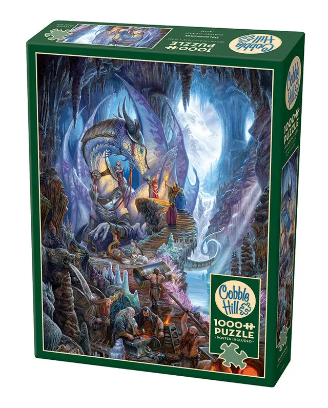 cobble-hill-1000-piece-puzzle-dragonforge-1000-teile-fantasy image 1
