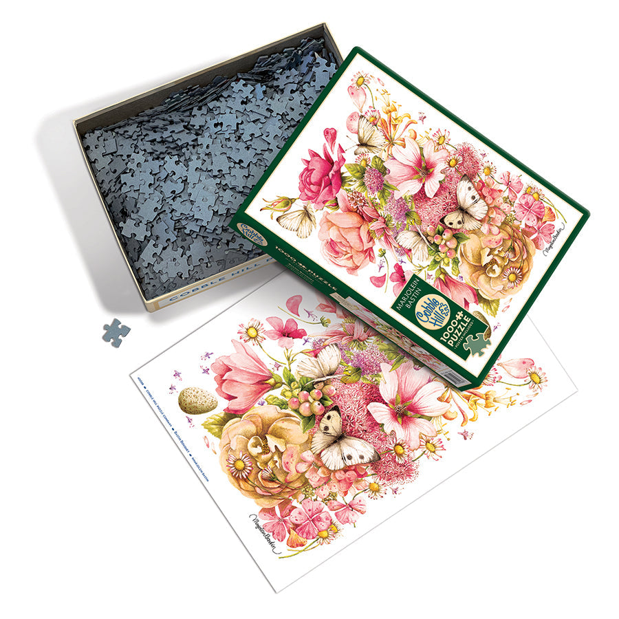 cobble-hill-1000-piece-bastin-bouquet-puzzle-blumen-rosa image 3