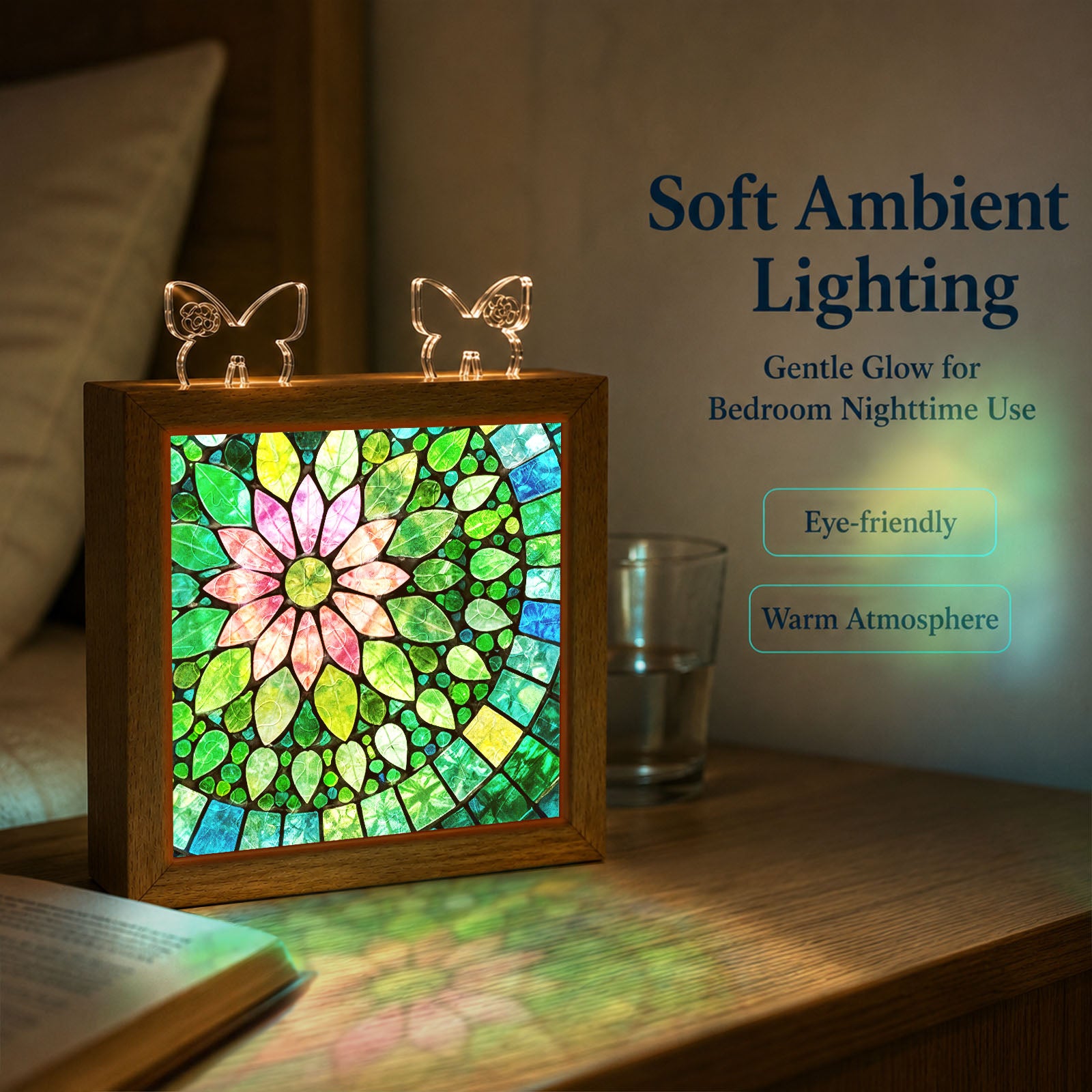 kaayee-night-light-verdant-bloom-acryl-puzzle-nachtlicht-holzrahmen image 5