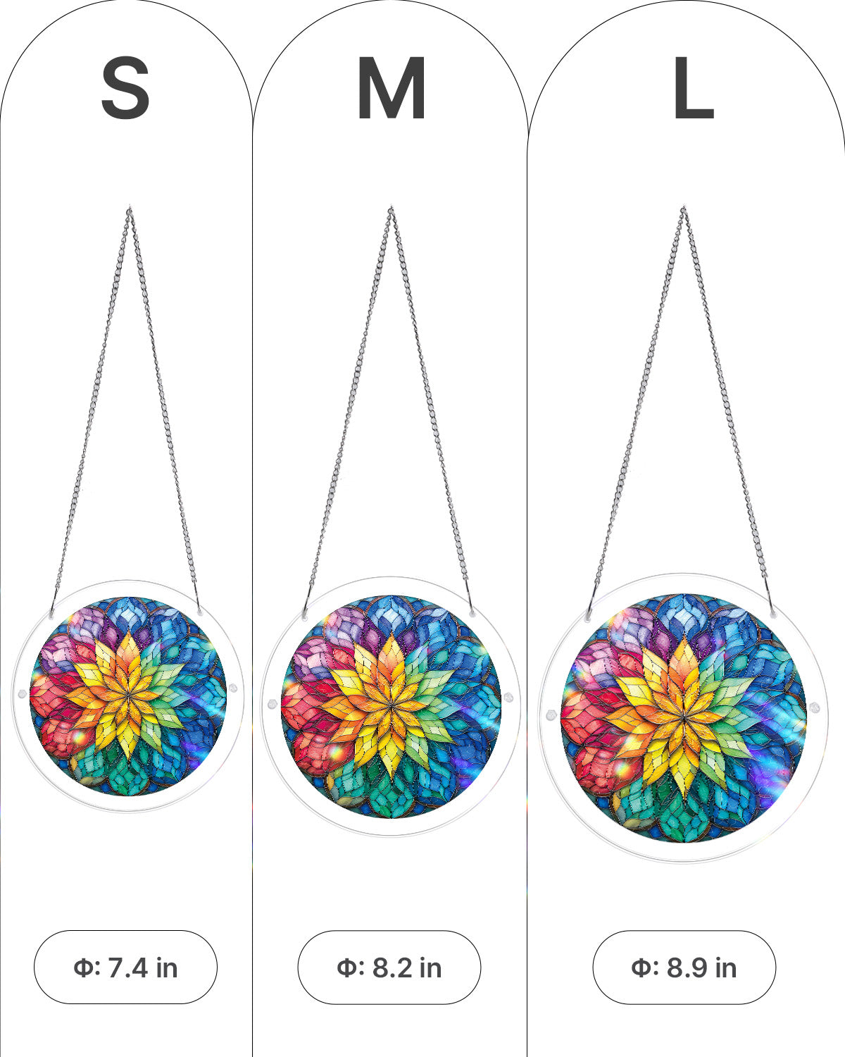 kaayee-suncatcher-flower-wheel-fensterbild-acryl-gro-regenbogen image 5