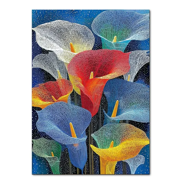 kaayee-cardboard-puzzle-starlit-calla-1000-teile-eco-white-board image 1