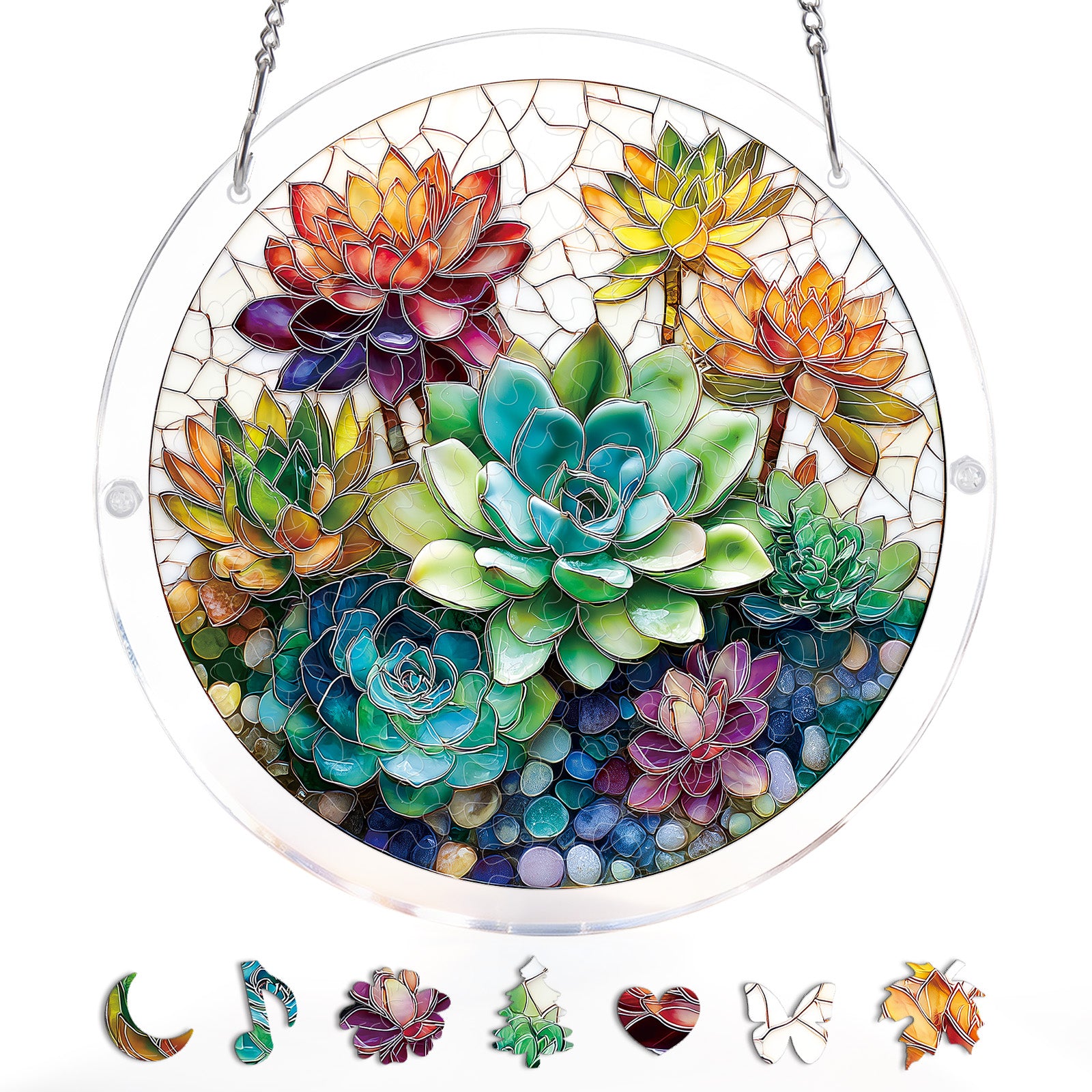kaayee-succulent-garden-suncatcher-fensterbild-medium image 3