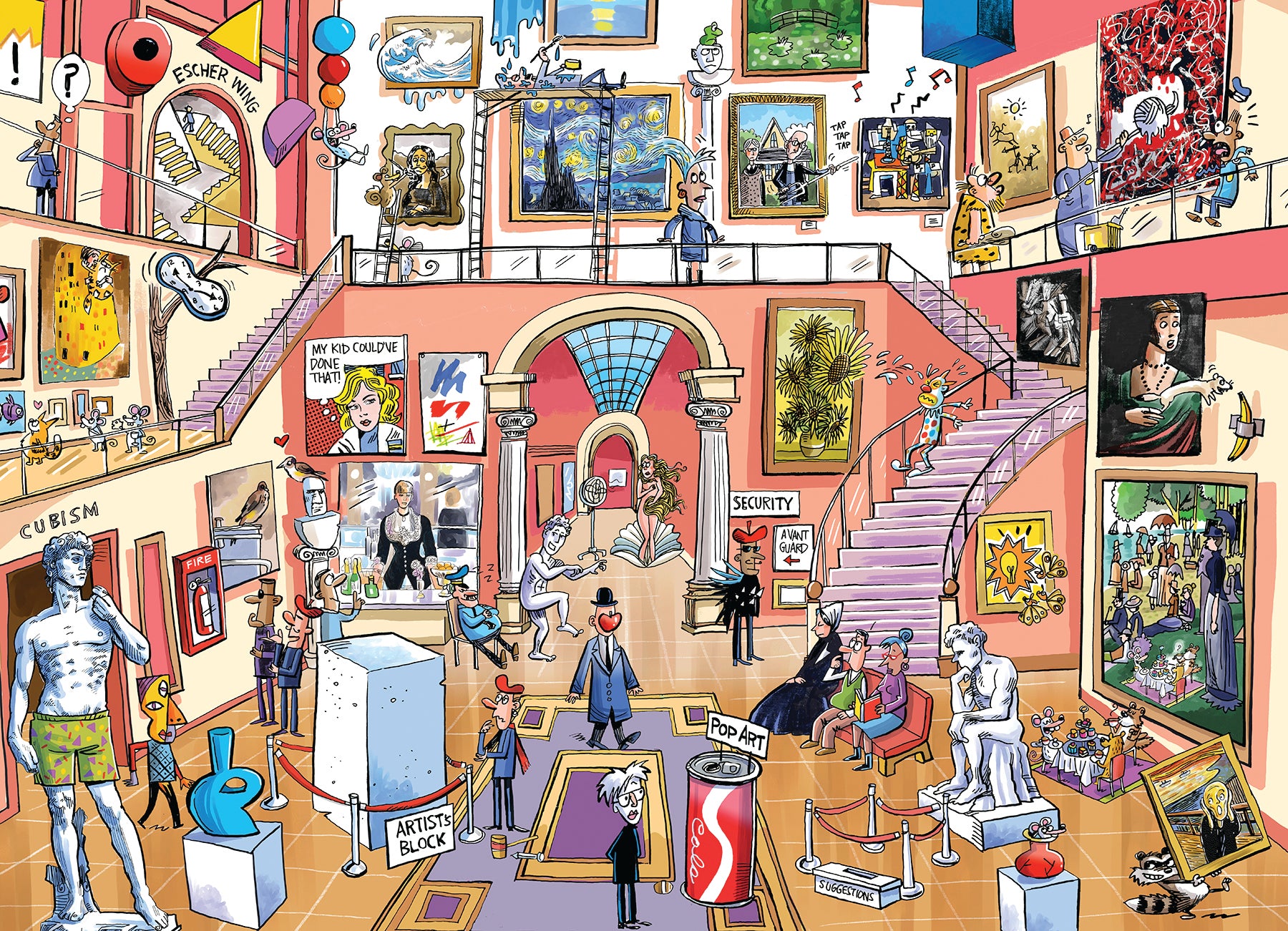 cobble-hill-1000-teile-puzzle-doodletown-museum-mischief image 2