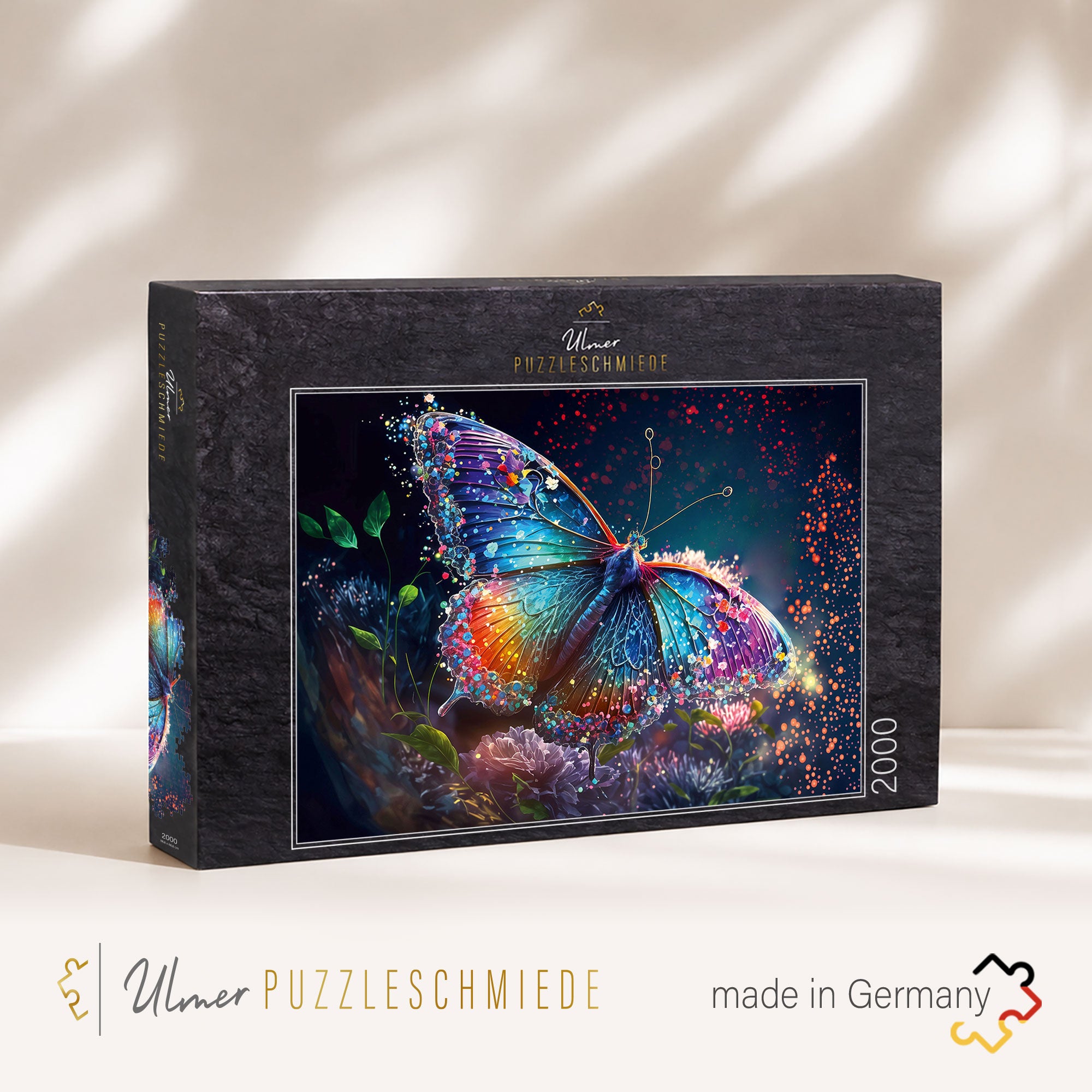 ulmer-puzzleschmiede-morgentau-puzzle-2000-teile-schmetterling image 2