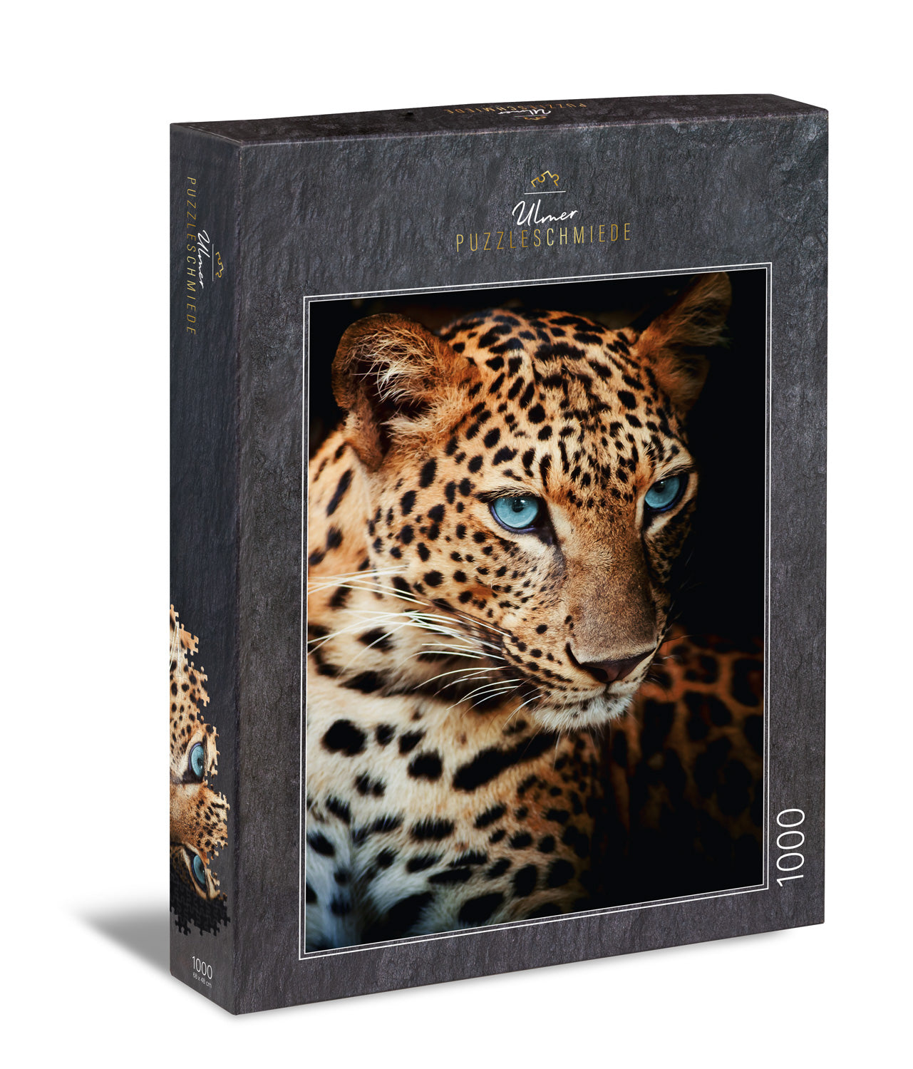 ulmer-puzzleschmiede-leopard-puzzle-1000-teile-tierportrait image 1