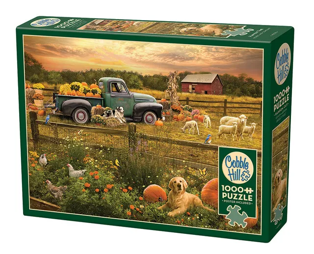 cobble-hill-1000-piece-harvest-time-puzzle-1000-teile-bauernhof image 1