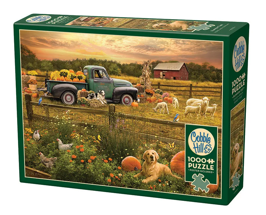 cobble-hill-1000-piece-harvest-time-puzzle-1000-teile-bauernhof image 1