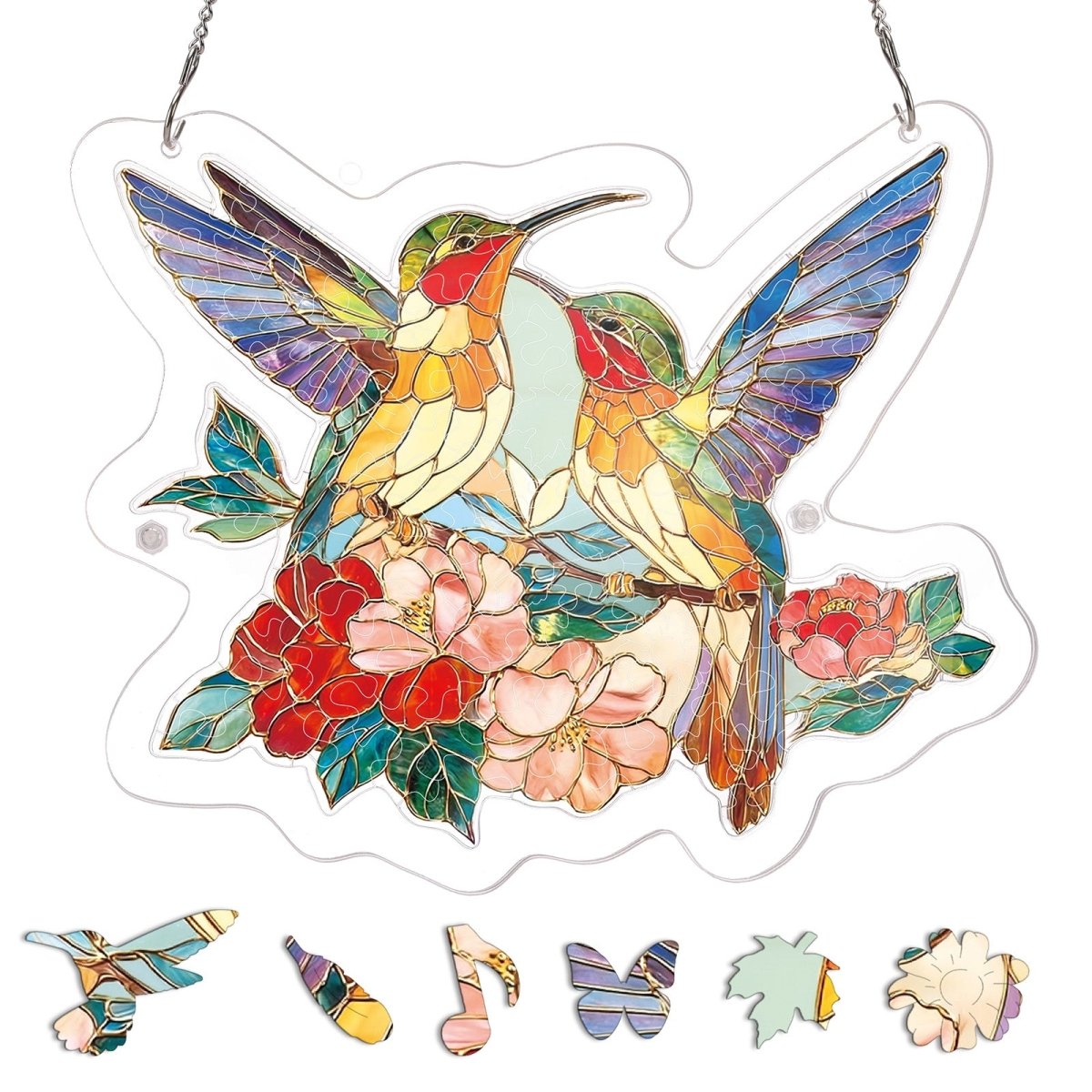 kaayee-suncatcher-puzzle-two-birds-of-spring-suncatcher-medium image 3