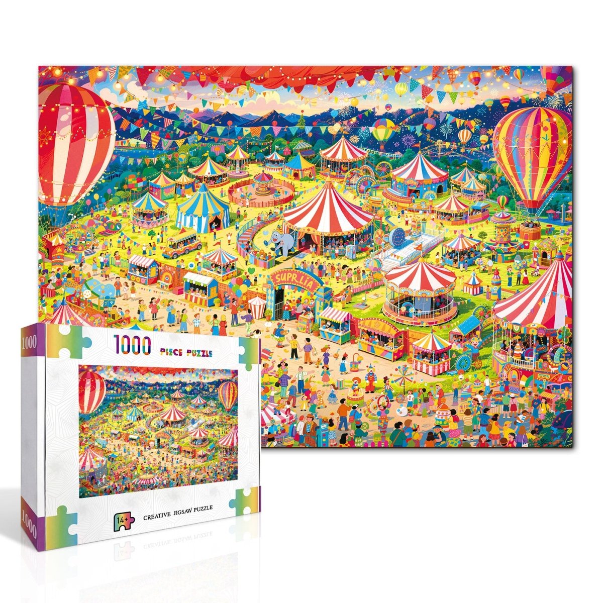 kaayee-starlit-circus-1000-teile-puzzle-standard-zirkusmotiv image 2