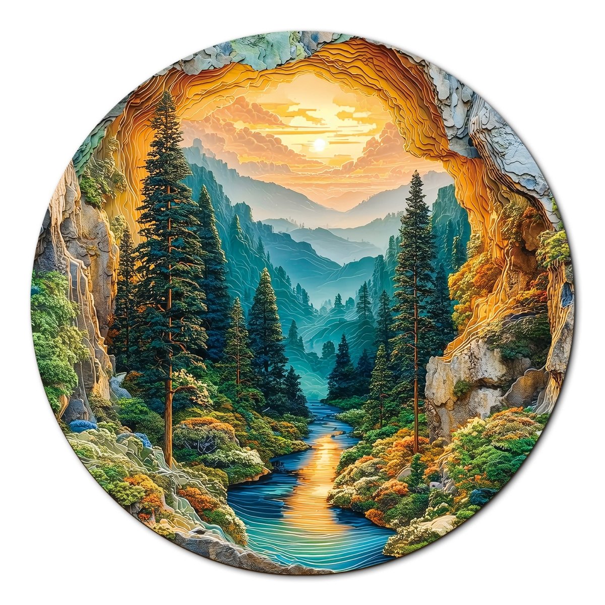 kaayee-cardboard-forest-puzzle-1000-teile-eco-white-board image 1