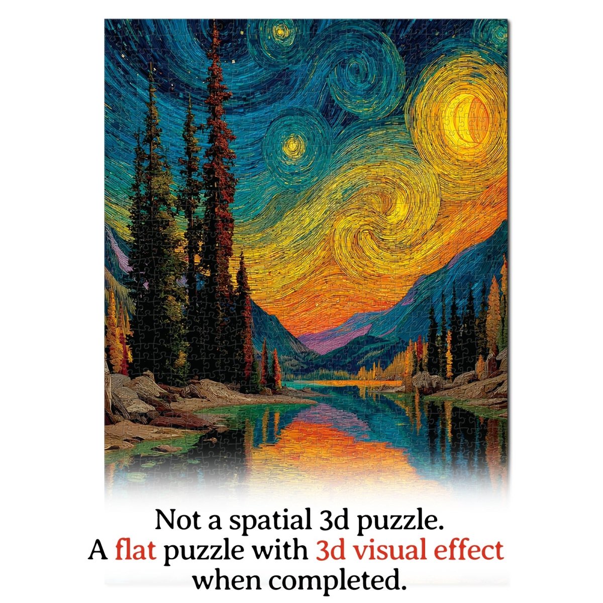kaayee-cardboard-puzzle-starry-forest-1000-teile-standard image 7