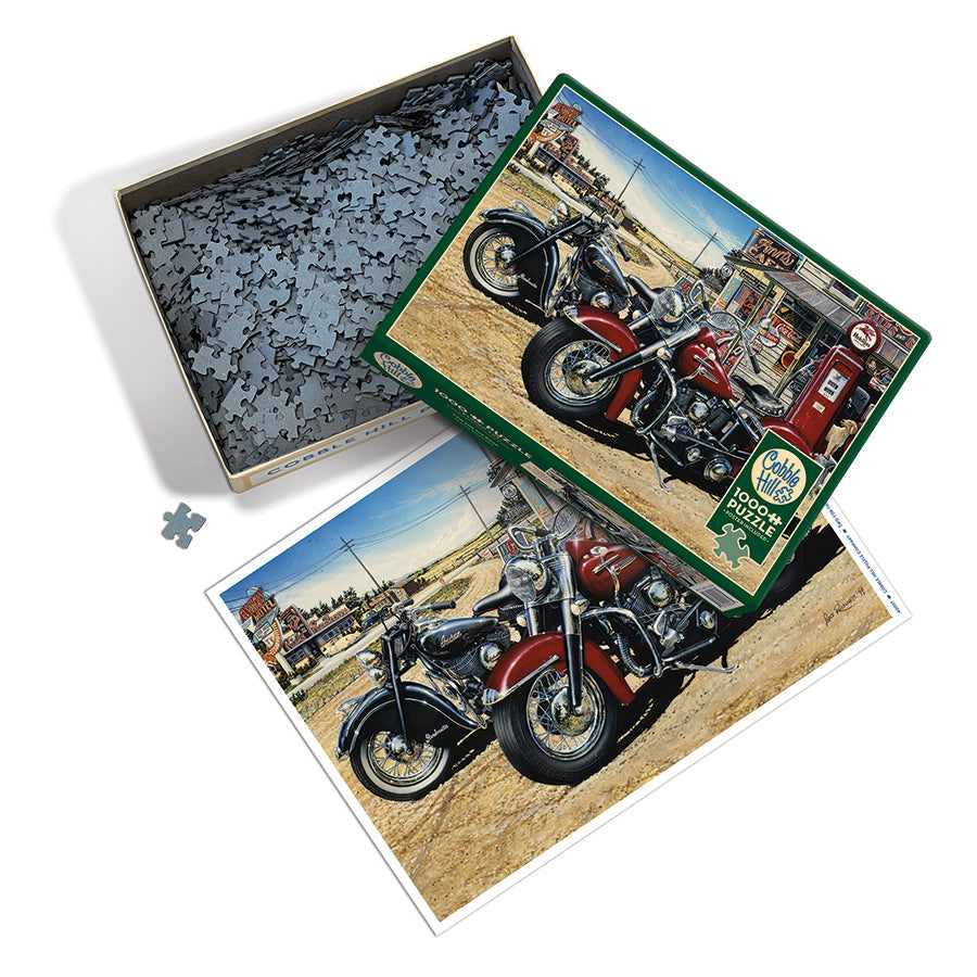 cobble-hill-two-for-the-road-puzzle-1000-teile-motorrad image 3
