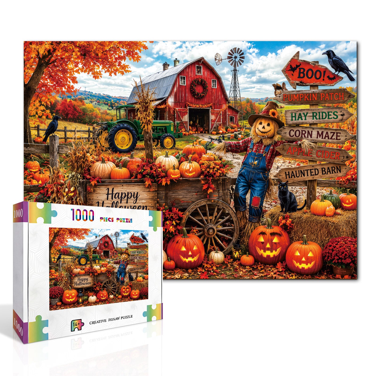 kaayee-harvest-haunt-puzzle-1000-teile-eco-white-board-herbst image 2