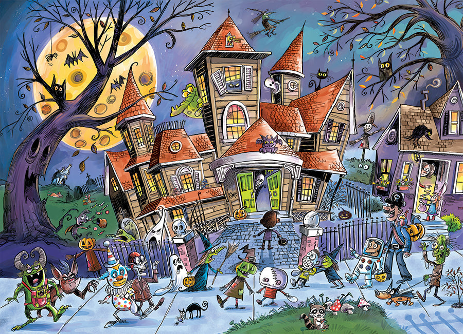 cobble-hill-family-pieces-350-puzzle-haunted-house-350-teile-halloween image 2