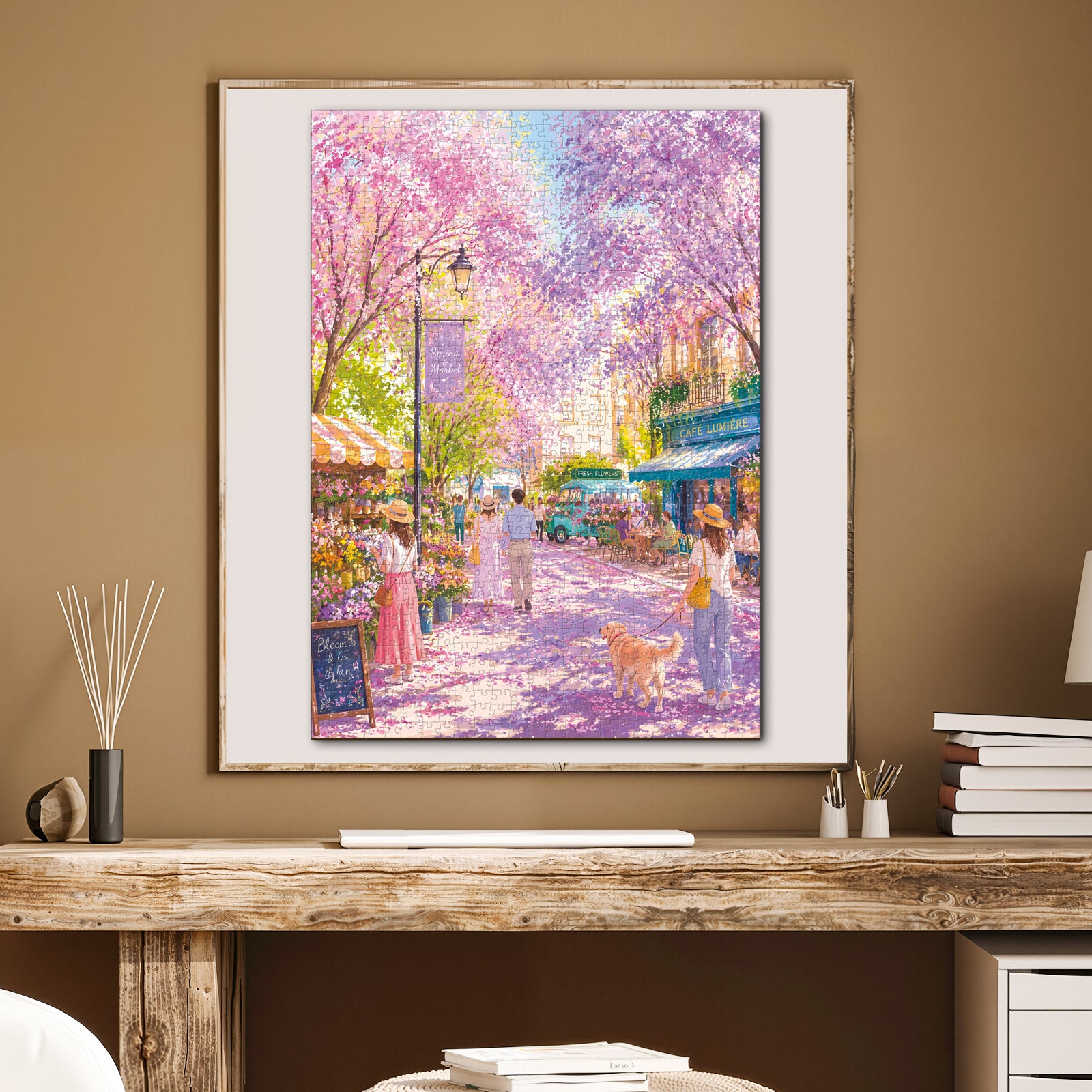 kaayee-cardboard-puzzle-whispers-of-sakura-street-1000-teile image 5