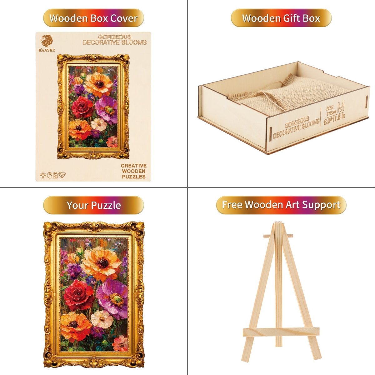 kaayee-wooden-puzzle-holzpuzzle-decorative-blooms-medium image 3