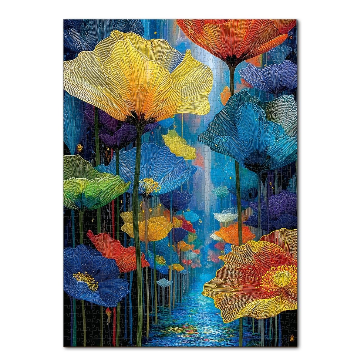 kaayee-cardboard-puzzle-floral-dreamscape-1000-teile-standard image 1