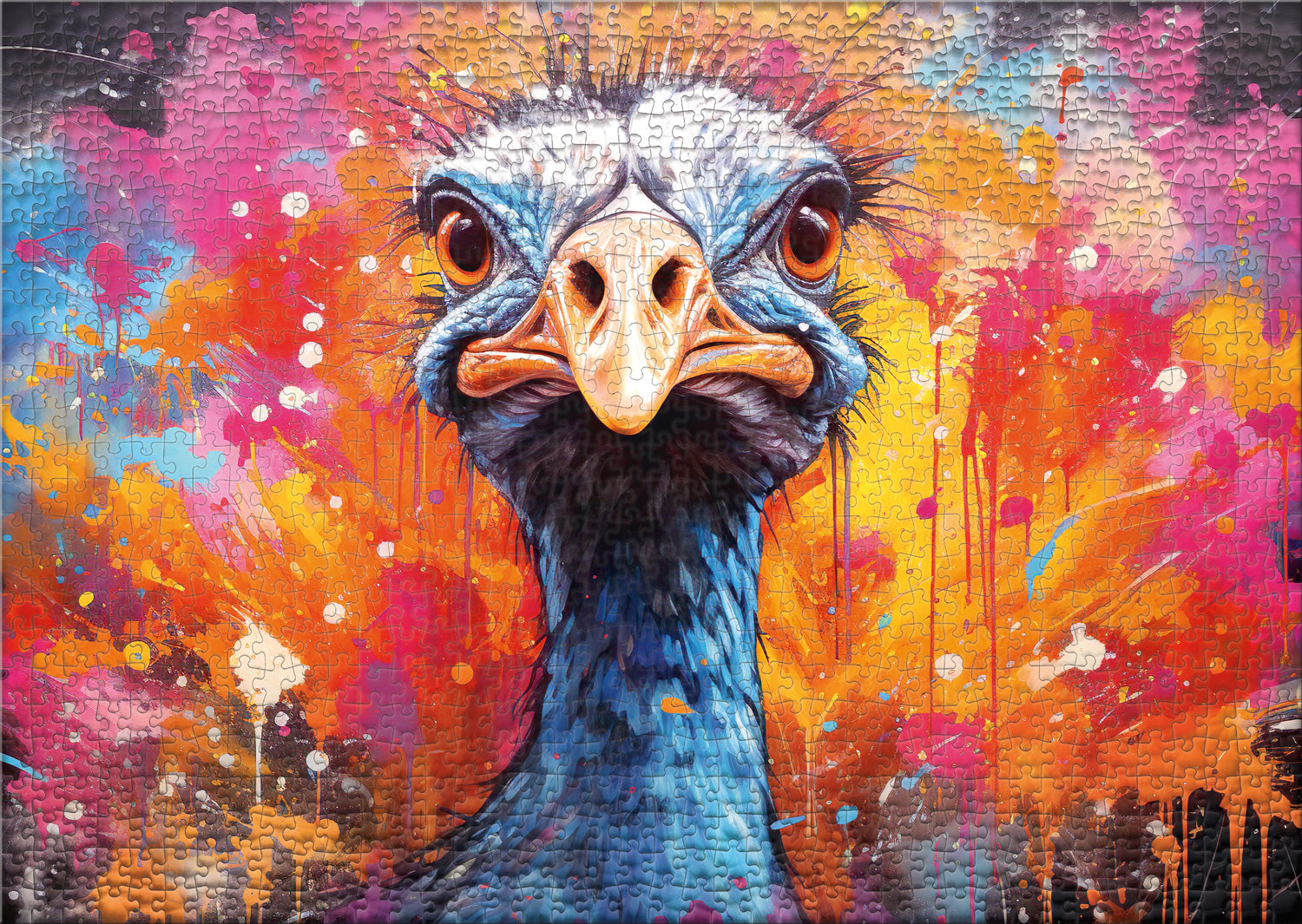 ulmer-puzzleschmiede-puzzle-1000-teile-bitte-l-cheln-strau image 2