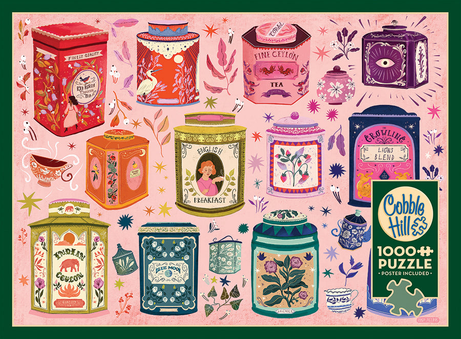 cobble-hill-1000-piece-tea-tin-treasures-puzzle-collage image 5