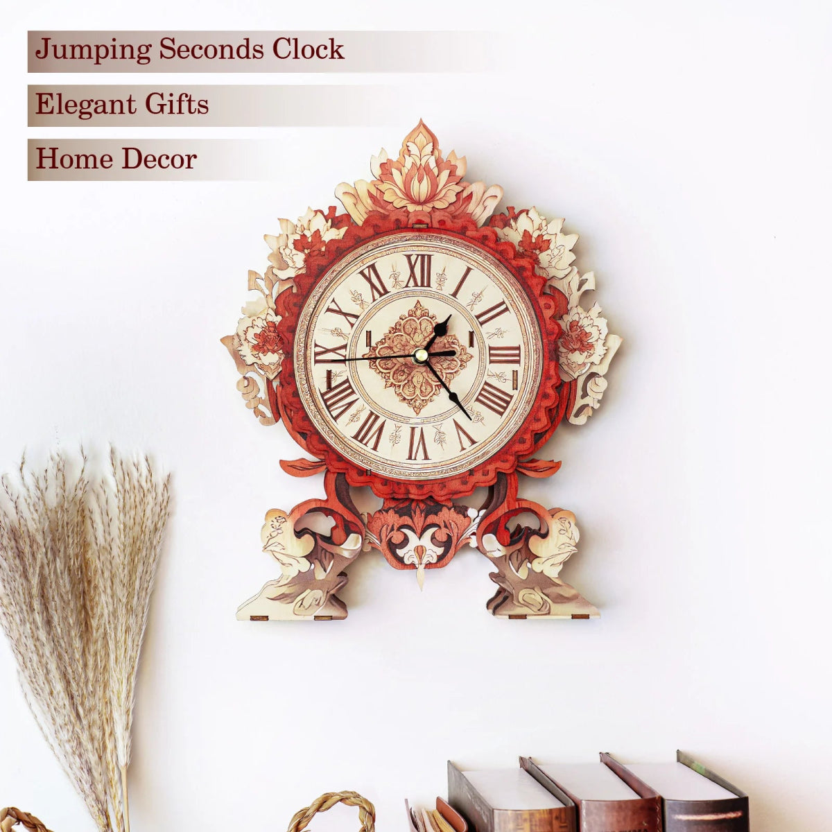 kaayee-clock-kit-flame-flower-holzuhr-3d-puzzle-bausatz image 5