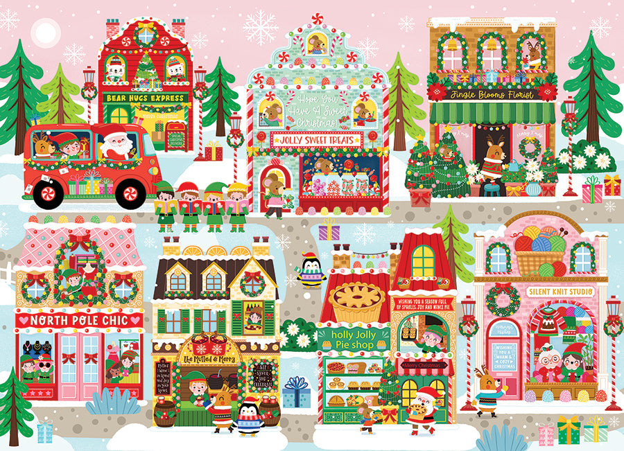 cobble-hill-family-pieces-350-tinsel-town-puzzle-weihnacht image 2