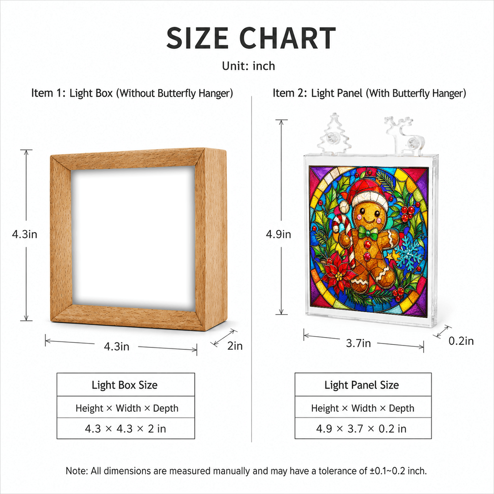 kaayee-night-light-joyful-gingerbread-man-acryl-holzrahmen image 4