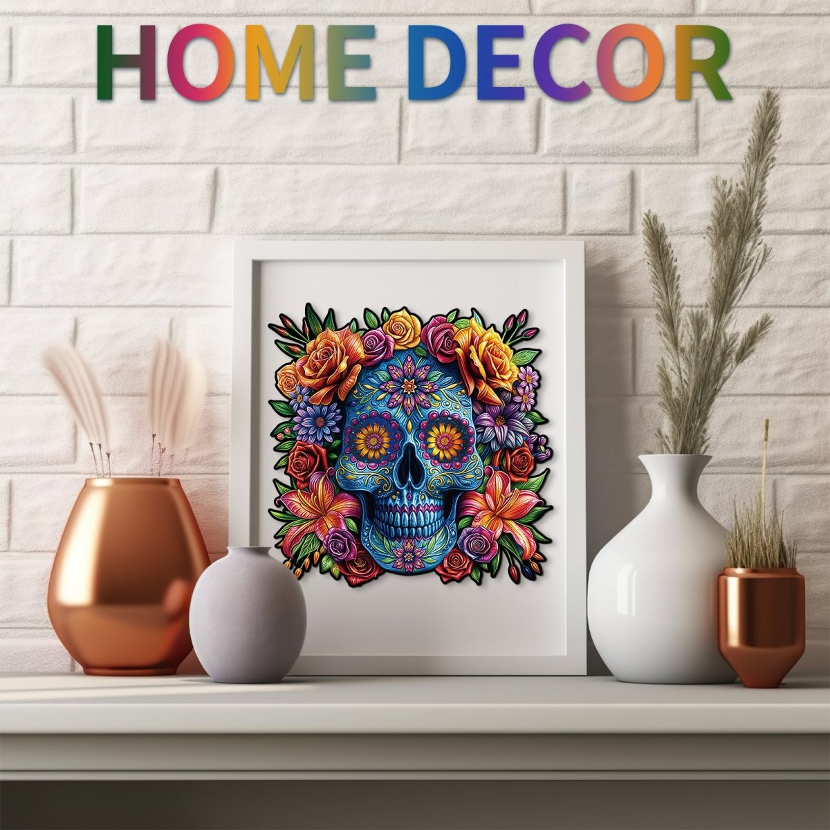 kaayee-wooden-puzzle-skull-head-holzpuzzle-medium-bunt image 6