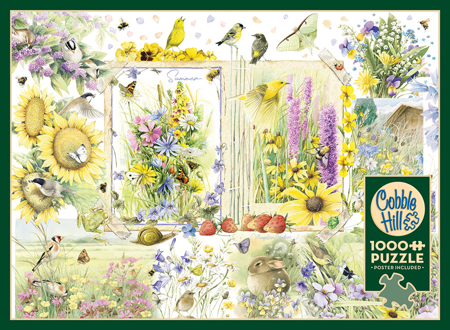 cobble-hill-1000-piece-nature-journal-summer-garten-puzzle image 4