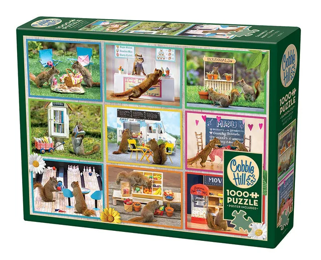 cobble-hill-1000-teile-squirrels-around-town-puzzle image 1